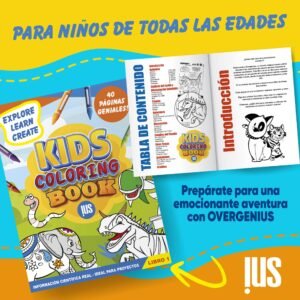 LIBRO DE COLOREAR ESPAÑOL LIBRO CIENTÍFICO PARA COLOREAR - OVERGENIUS