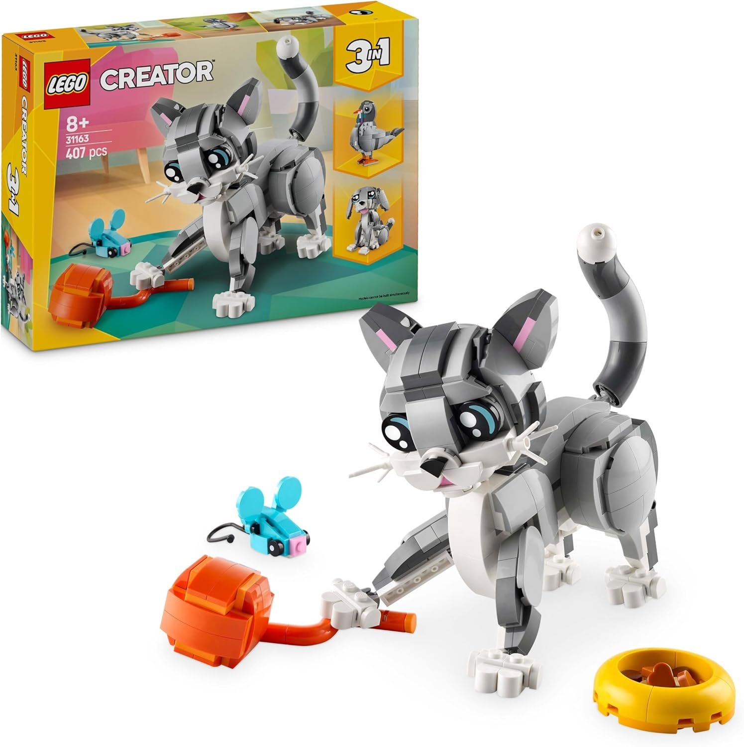 LEGO Creator 3 en 1 Gato Juguetón de Juguete